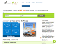 Tablet Screenshot of annuaire-gratuit.ma